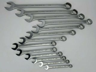 Vintage 13pc Challenger 7/16 " To 1 - 1/4 " Combination Wrench Set - Open Closed End