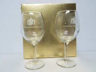 Chateau Morrisette Winery 7 " Wine Glasses (set Of Two)