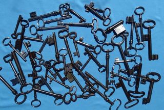 50 Mostly 19th Century French Iron Keys