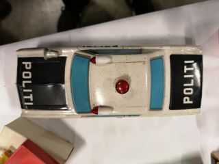 Ichiko Japan Tin Toy Chevrolet Police Car Friction Model From The 60´s