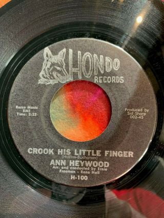 Ann Heywood - Crook His Little Finger Northern Soul Nmint - Hondo H - 100