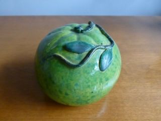 Antique Chinese Green Altar Fruit - Qing