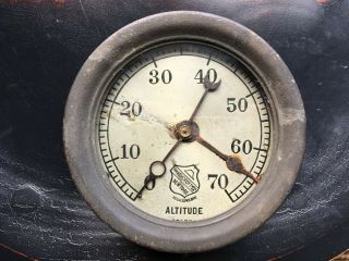 Good Vintage Antique Ashcroft Mfg.  Co.  N.  Y.  Altitude Gauge 70 Psi