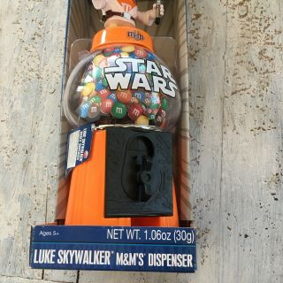 Star Wars Luke Skywalker M&M ' S Candy Dispenser SHIPS Disney Collectible 3
