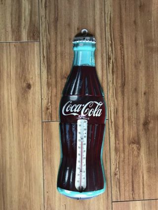 Vintage Coca Cola - Bottle Thermometer - Circa 1950 