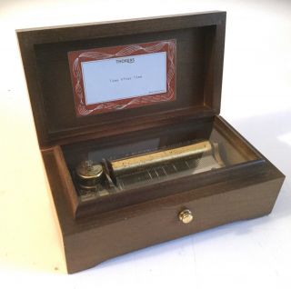 Rare Vintage Switzerland Thorens Music Box Time After Time 8.  5x4.  75x3.  25”