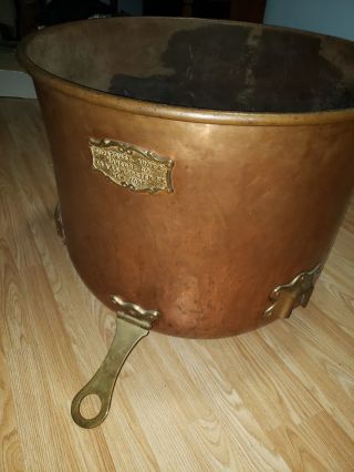 Rare Vintage Duparquet Huot & Moneuse Co.  D H & M Copper Pot 27 