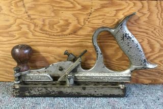 Antique Stanley No.  49 Woodworking Plane Tongue & Groove Tool