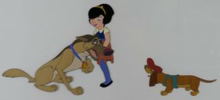 Vtg DON BLUTH Studios All Dogs Go To Heaven Production Animation Cel Lithograph 3