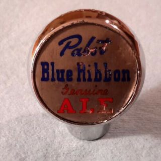 Vintage Pabst Blue Ribbon Ale Beer Ball Knob Tap Handle - 1930 