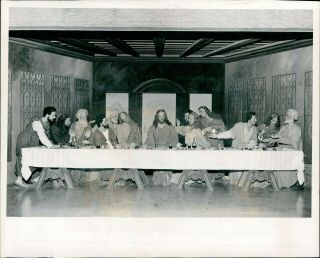 1951 Press Photo Religious Santa Cruz Last Supper Art Center Vintage 8x10