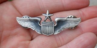 Old Vintage U.  S Air Force Usaf Senior Pilot Wings Pin Badge Marked G.  I.