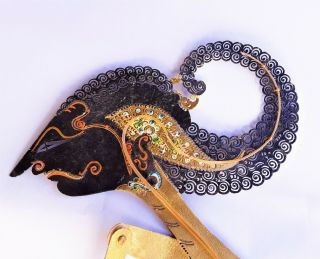 Vintage Indonesian Shadow Puppet,  100 Handcrafted and Unique,  Wayang Kulit 2