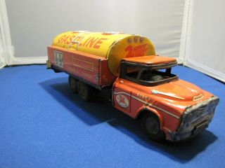 Vintage Tin Standard Oil Company Gas Tanker Dodge Truck Toy Flying Pegasus
