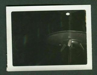 Unusual Vintage Polaroid Photo Ufo Flying In Night Sky 989095