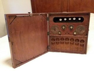 Rare Vintage Rca Radiola 26 Portable Battery Tube Radio - Marked 665