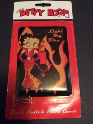 Betty Boop 2002 Light My Fire Devil Switch Plate Cover