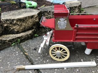 Rare Retired Breyer Horse Classic Accessory 2404 Vintage Fire Hose Wagon Cart 2