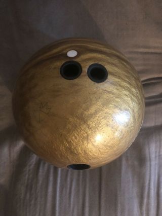 Brunswick Rhino Pro Vintage Gold 15 Lb Bowling Ball (left Handed) 3