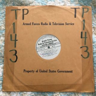 Rare Armed Forces Radio & Tv Service 60 