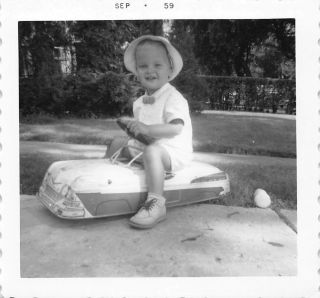 Happy Boy - Marx Ride On Steel Sportster Electric Toy Car - Vtg 1950s Photo 154
