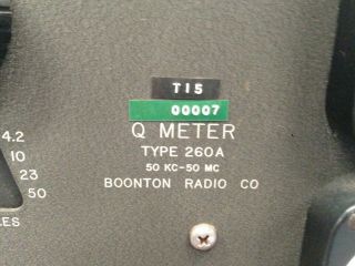 Vintage Boonton Radio Q Meter Type 260A 2
