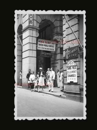 1940s Pedder Street Des Voeux Road Building Vintage B&w Hong Kong Photo 1623