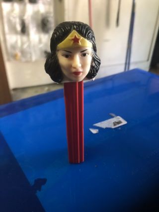 Vintage Wonder Woman Soft Head No Feet Pez Dispenser