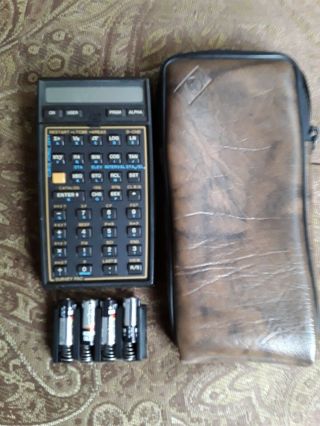 Vintage Hp 41cx Programmable Calculator,  Surveying I Module And Case