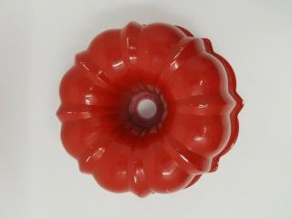 Bundt Pan Nordic Ware Red 12 Cup Cake Baking Kitchen Cookware 10 X 3.  75 High