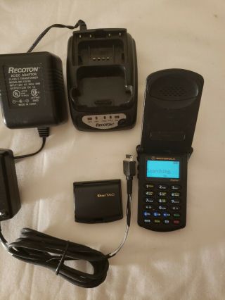 Collectible Black Motorola Startac Flip Cell Phone Vintage (verizon)