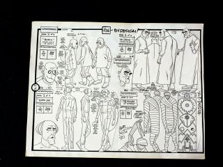 Alex Toth By Design Friends 1973 Handcrafted Page Dr Droid Garth One Boris