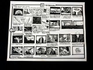 Alex Toth By Design Friends 1973 Hand Crafted Storyboard Pg Superman