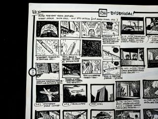 ALEX TOTH by Design Friends 1973 Hand Crafted STORYBOARD Pg SUPERMAN 2