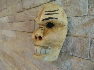 Vintage Mexican Hand Carved Wood Diablo Mask,  Guerrero Region.