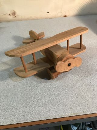 Cool Handmade Wooden Vintage Airplane Model Plane Toy Man Cave