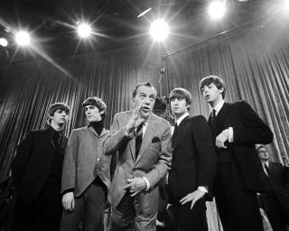 The Beatles With Ed Sullivan In February 1964 - 8x10 Publicity Photo (ep - 907)