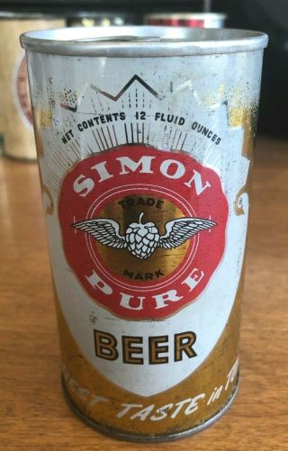 Simon Pure Pull Tab,  William Simon Brewery,  Buffalo Ny