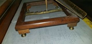 Vintage Oak & Brass book rest,  table top music stand,  lectern,  wedding seating 3