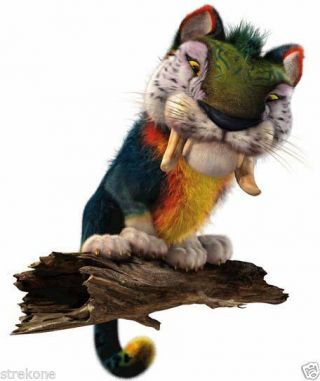 Macawnivore Prehistoric Cat Animal From The Croods - Window Cling Decal Sticker