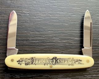 Vintage Camillus “office Knife” 2 Blade Pocket Knife - 3 1/4” Closed “”mint””