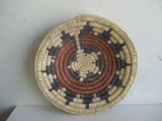 Vtg Navajo Native American Indian Wedding Ceremonial Basket Tray 12 " Wide Orig