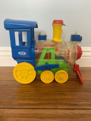 Vintage 1974 Ideal Toy Toot - L - Oo Loco Wind - Up Toy Train 5699 - 01 W/ Box