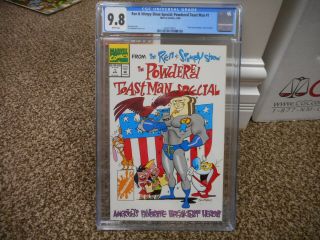 Ren And Stimpy Show Special Powdered Toast Man 1 Cgc 9.  8 Marvel 1994 From