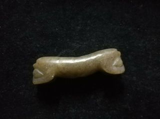 Aaaaa Ancient Chinese Red Mountain Culture Old Jade Animal Pillow Amulet Pendant