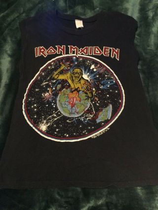 Vintage Iron Maiden 1983 World Piece Tour T - Shirt Not A Reprint Eddie/the Beast