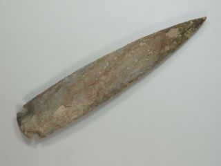 Spearhead Spear 9.  6 " Point Head Flint Stone Rock Arrowhead Lance Blade Knife