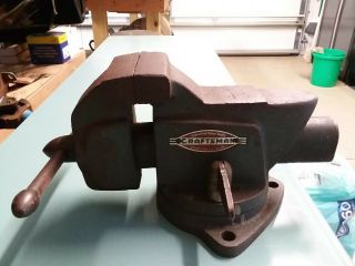 Vintage Craftsman Swivel Bench Vise 3 1/2 Inch Model 5176