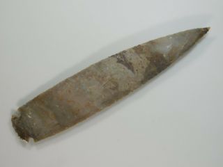 Spearhead Spear 9.  8 " Point Head Flint Stone Rock Arrowhead Lance Blade Knife