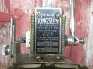 Kingsley Stamping Machine Vintage Embossing Machine,  Hot Foil Stamping d, 3